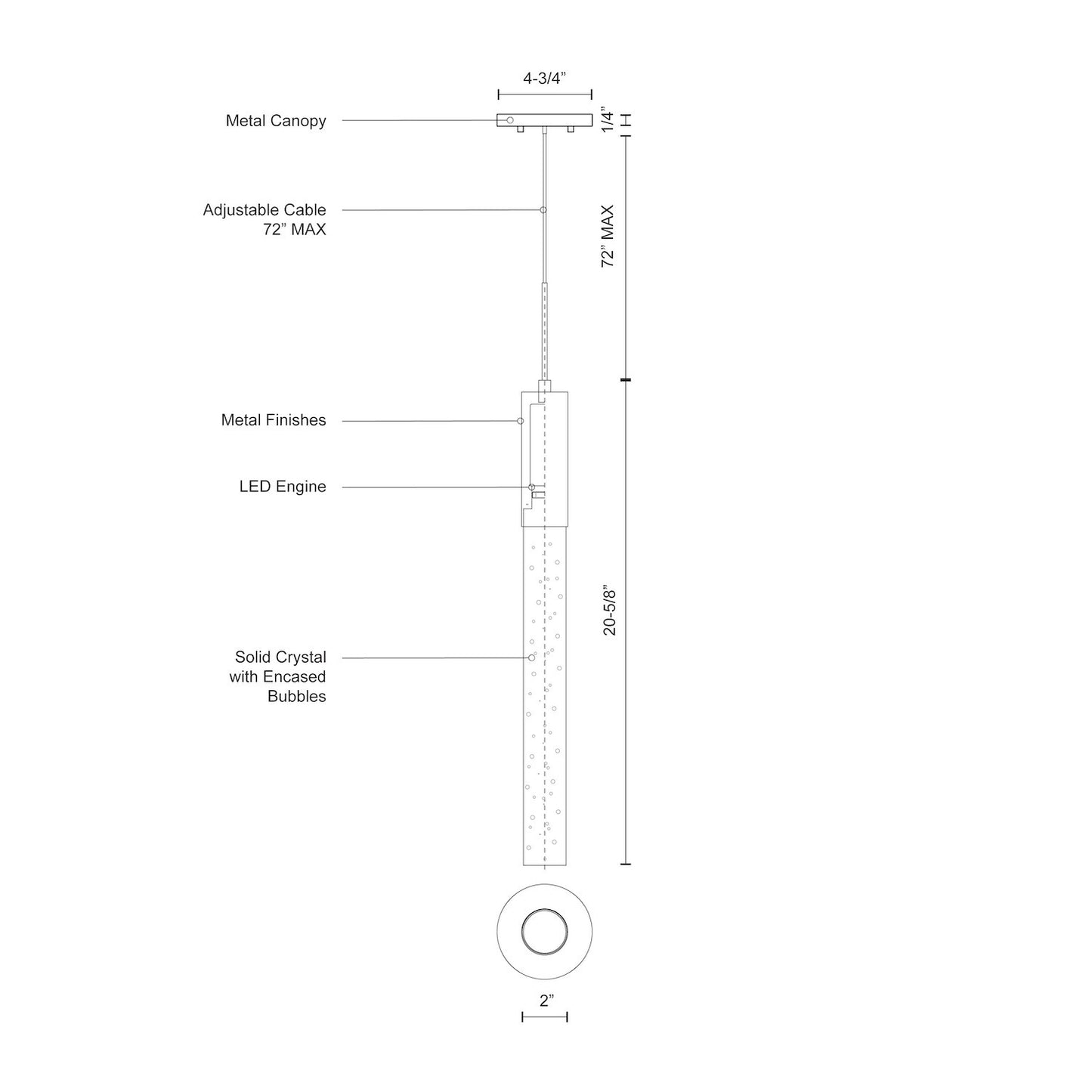 Kuzco "Pendula" - PD7721