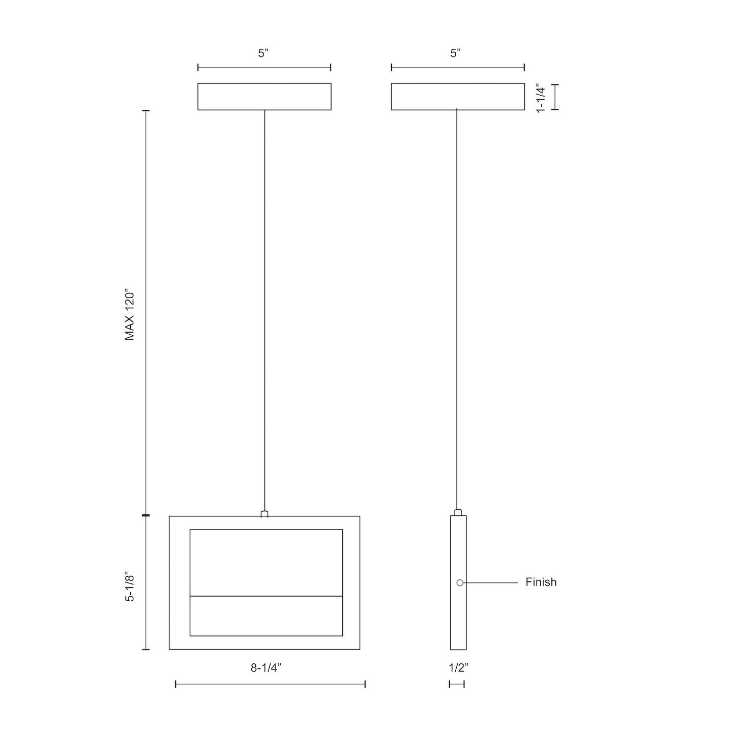 Kuzco "Ratio" Opal Plane of diffusive light - PD31408-BK