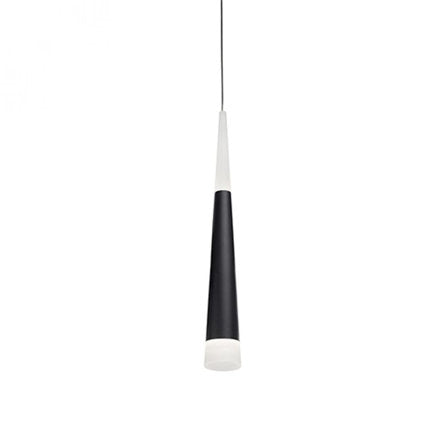 KUZCO - Slender Black Cone Shaped Pendant - 402001BK