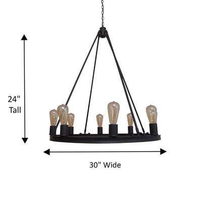 Whitfield - 8 Light Chandelier - CH680-8EBZ