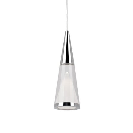 KUZKO "Malabar" 402401CH-LED Pendant Ceiling Light 120V Chrome Finish