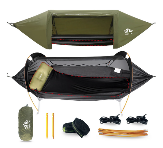 Night Cat Hammock Tent with Storage Pocket