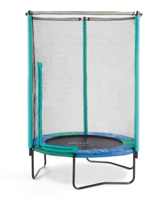 Plum Junior Reversable Outdoor Trampoline with Safety Enclosure