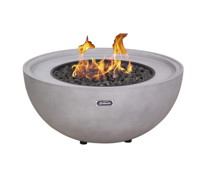 Sunbeam Wellesley Pearl Concrete Outdoor Fire Pit